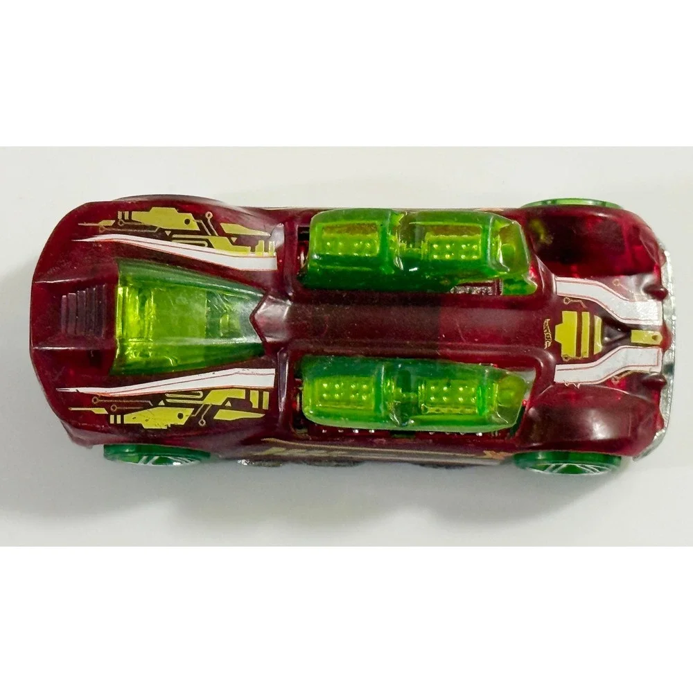 Hot Wheels What-4-2‎ Toy Car Unisex 1:64 Burgundy Translucent Green X-Raycers